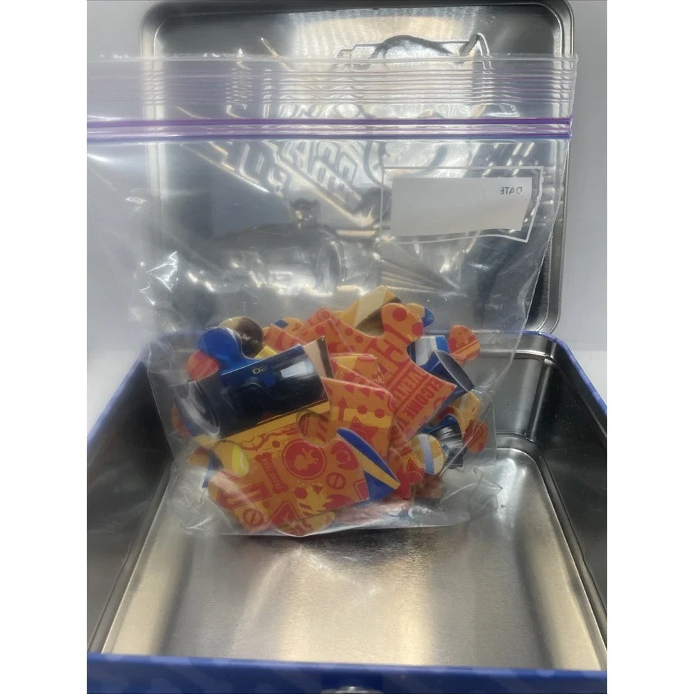 Nickelodeon Paw Patrol The Movie 'Brave Pup' Embossed Tin Lunch Box With Puzzle-